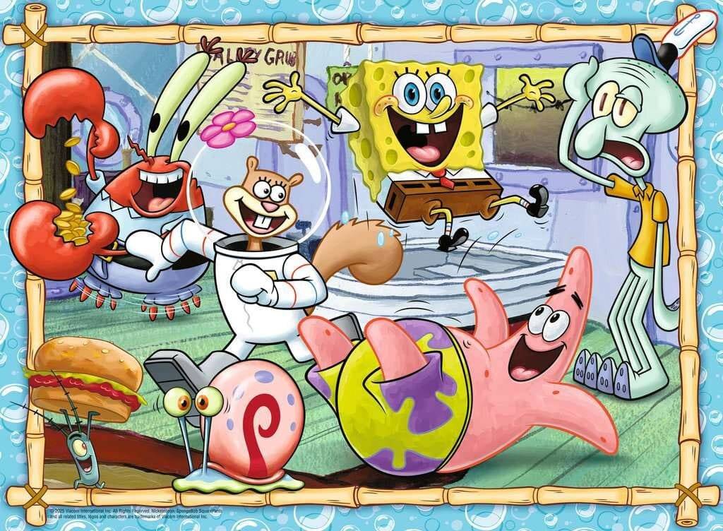 Kinderpuzzle - Neue Abenteuer In Bikini Bottom (200 Teile)