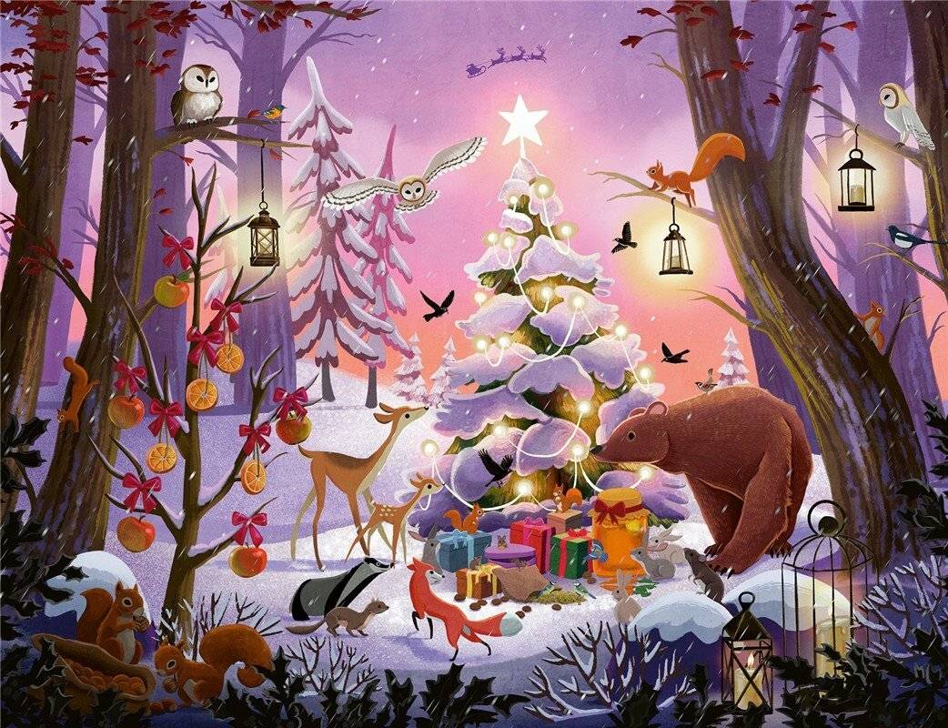 Puzzle - Weihnachten Im Wald (2000 Teile)