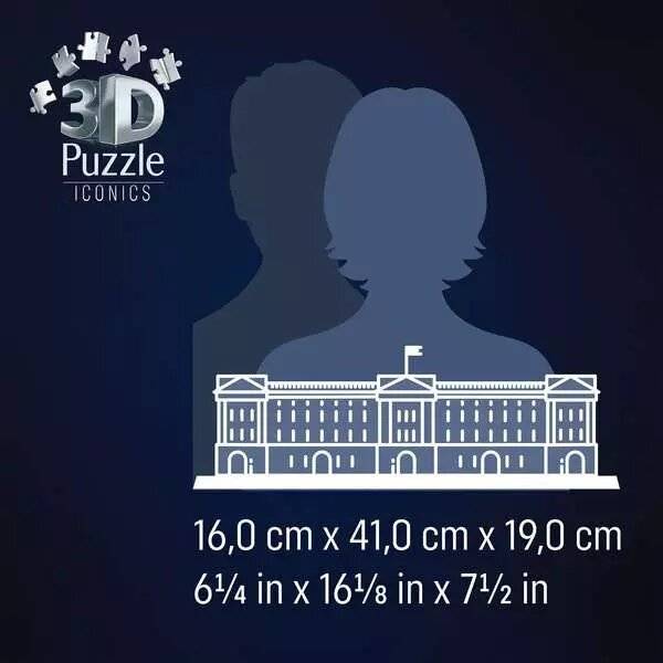 3D Puzzle Iconics: Buckingham Palace - Mit Licht (216 Teile)