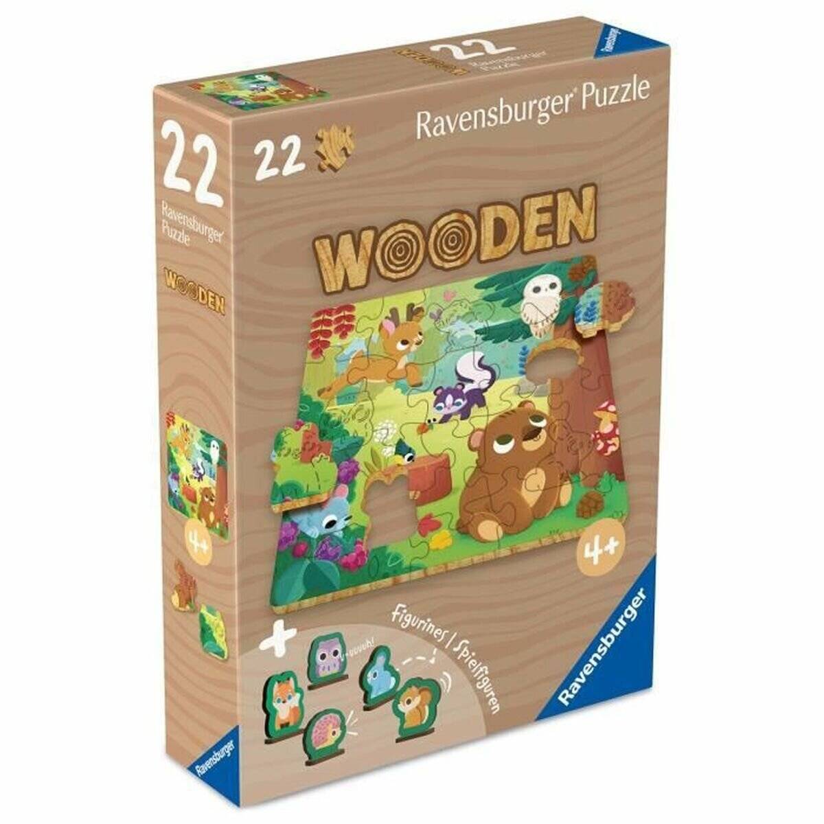 Wooden Puzzles Kids - Fröhliche Waldfreunde (22 Teile)