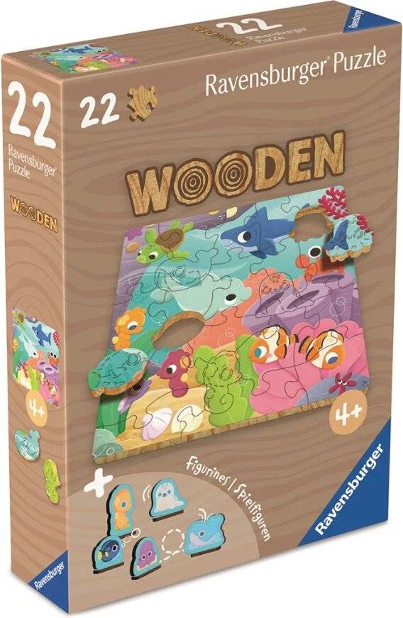 Wooden Puzzles Kids - Farbenspiel Der Meere (22 Teile)