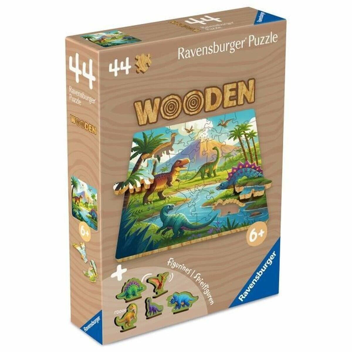 Wooden Puzzles Kids - Dinosaurier Welt (44 Teile)