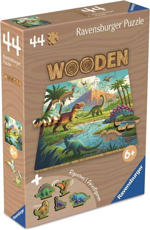 Wooden Puzzles Kids - Dinosaurier Welt (44 Teile)