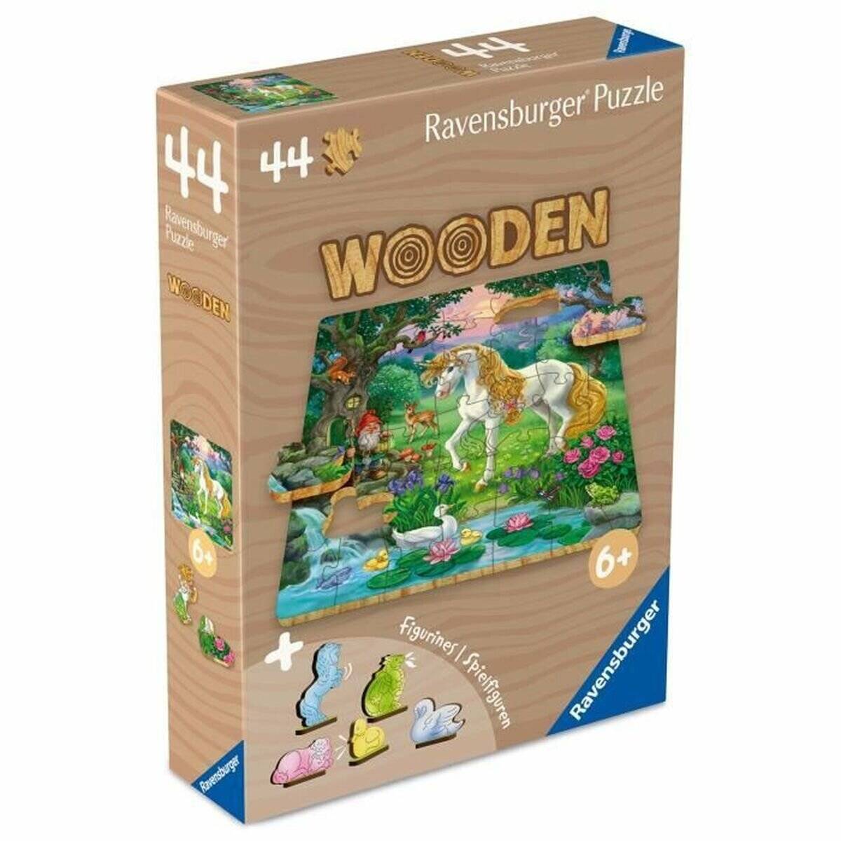 Wooden Puzzles Kids - Märchenhaftes Einhorn (44 Teile)