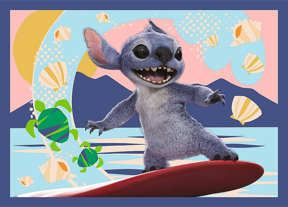 4 in 1 Puzzle 35, 48, 54, 70 Teile - Lilo & Stich Film