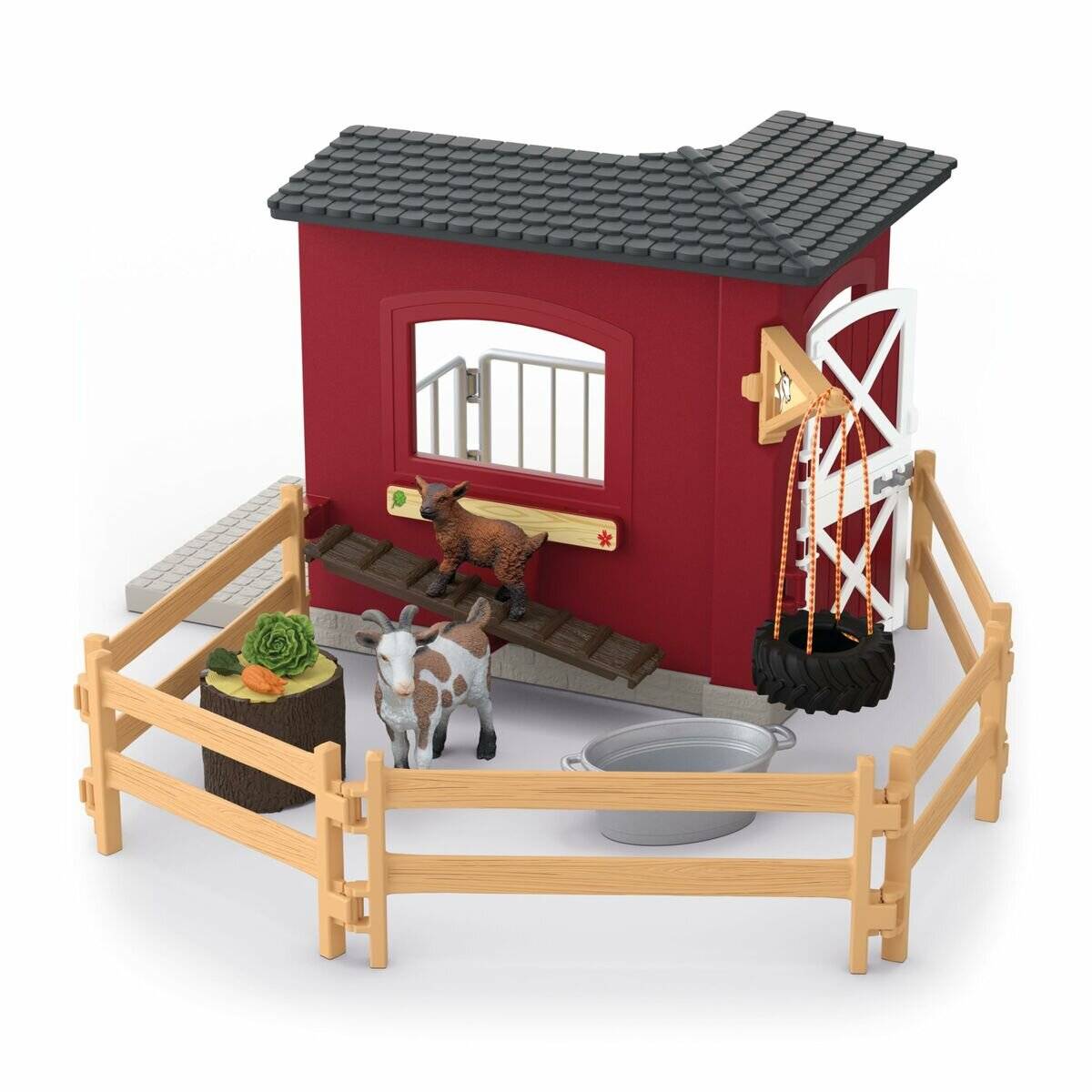 Schleich Farm World Ziegenstall, Spielgebä ude