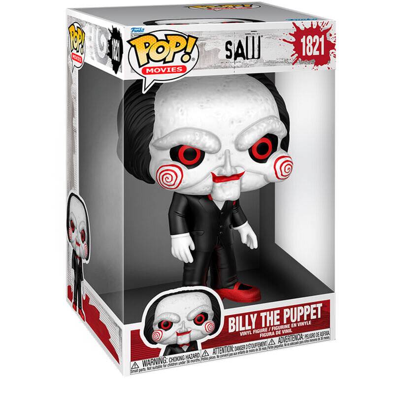 Saw Super Sized Jumbo POP! Movies Vinyl Figur Billy the Puppet 25 cm
