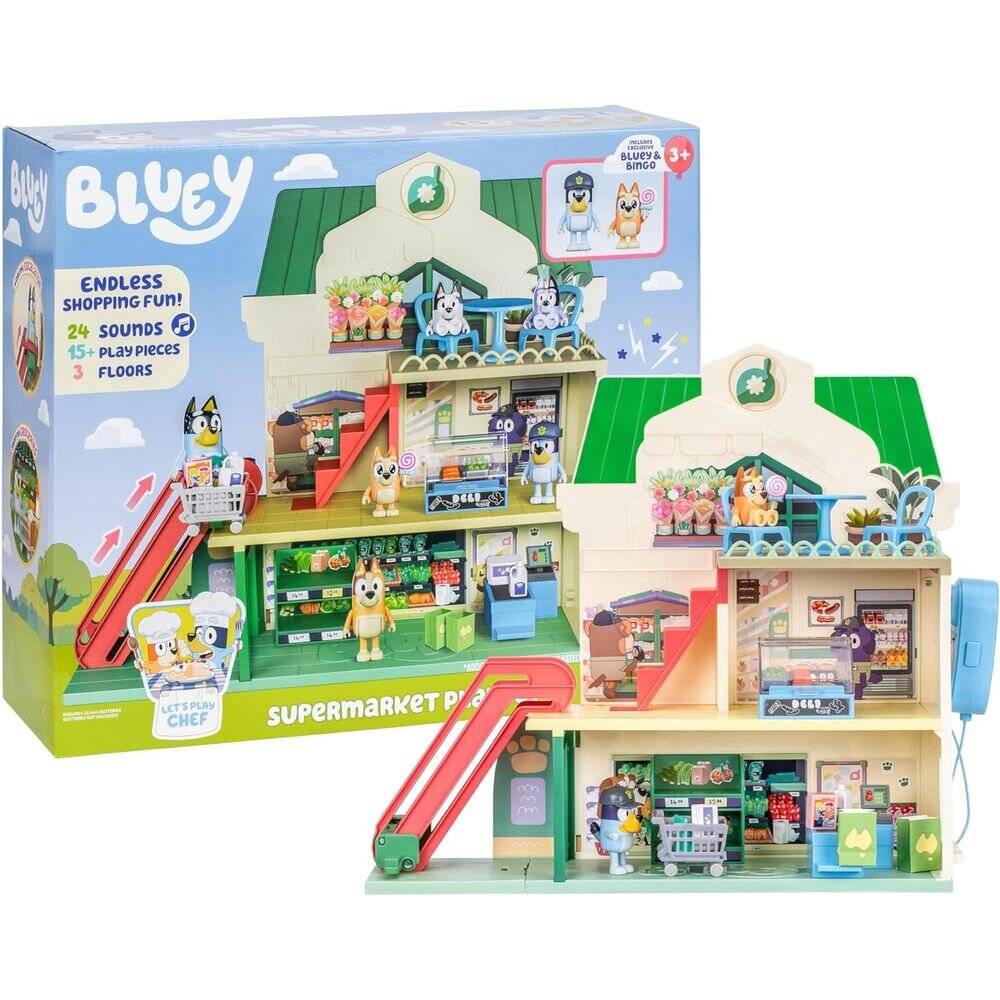 BLUEY-Spielset S13: Let's Play Chef Supermarkt