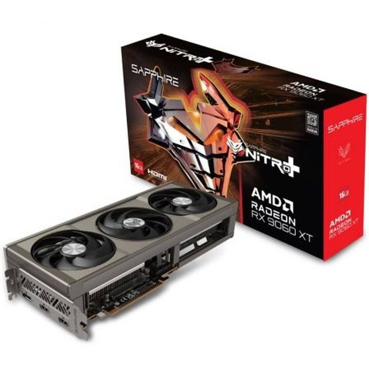 SAPPHIRE Radeon RX9060XT Nitro+ GAMING OC 16GBGDDR6 HDMI DP