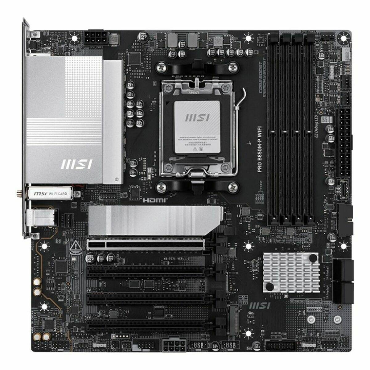 MSI Pro B850M-P Wifi, (B850,AM5,mATX,DDR5)