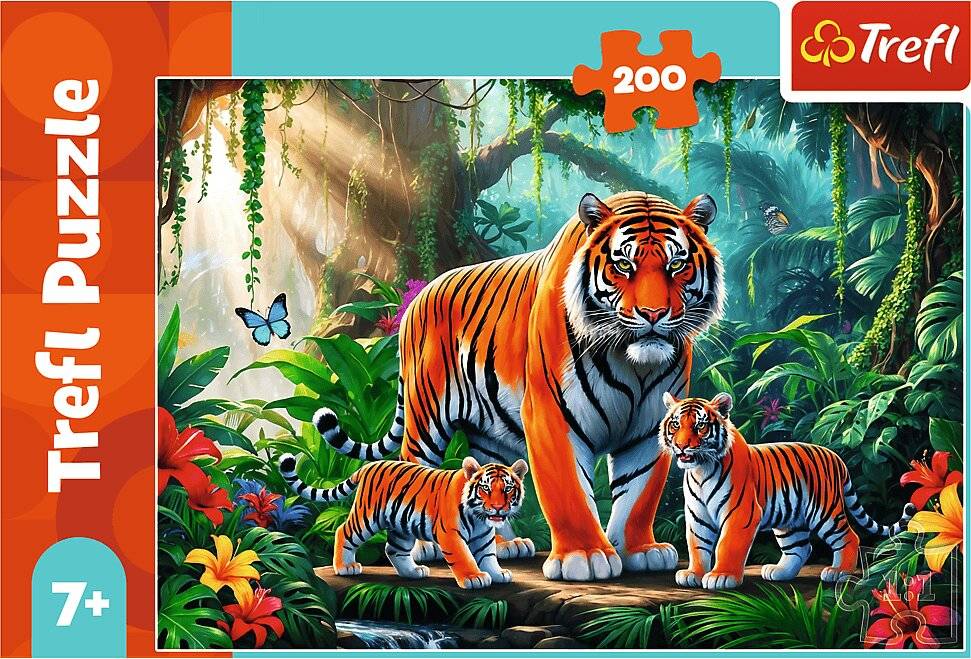 TREFL Puzzle Tiger Habits 200 Puppen