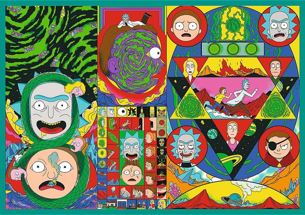 TREFL Puzzle Crooked World of Rick and Morty 4x250 dlc