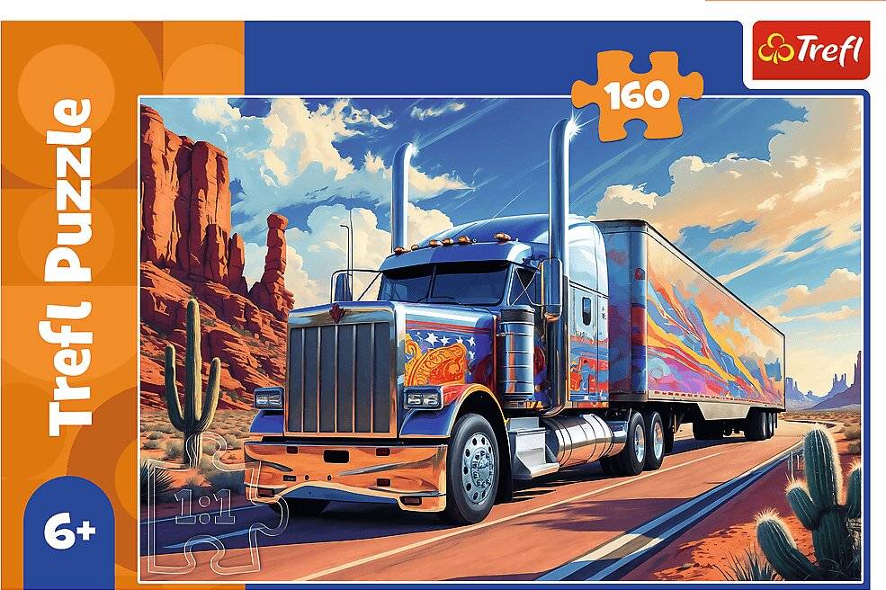 TREFL Puzzle Truck auf dem Weg 160 Dlks