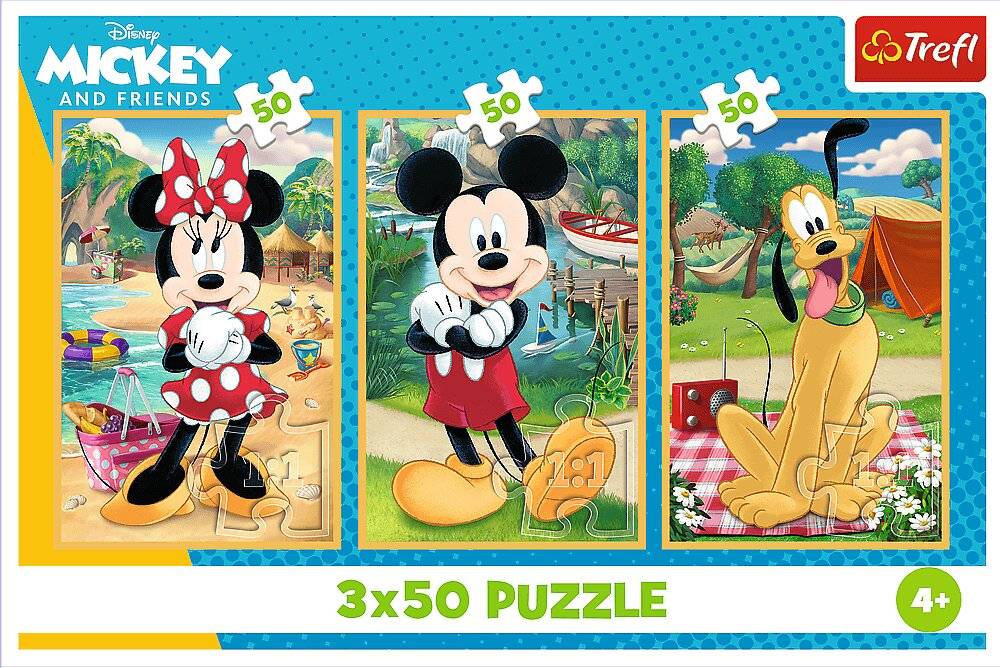 TREFL Puzzle Mickey Mouse: 3x50 Puppen erlaubt