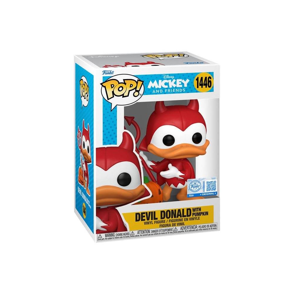 POP-Figur Disney Mickey and Friends Devil Donald mit Kü rbis Exklusiv