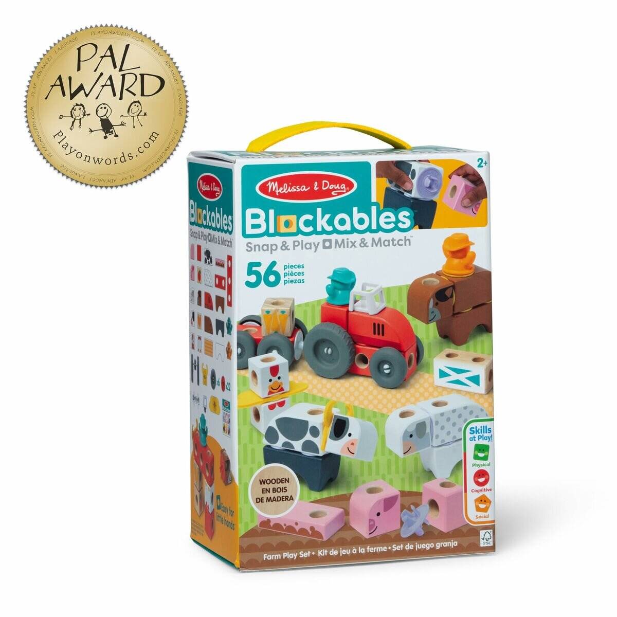 Melissa & Doug - Blockables Bauernhof Spielset