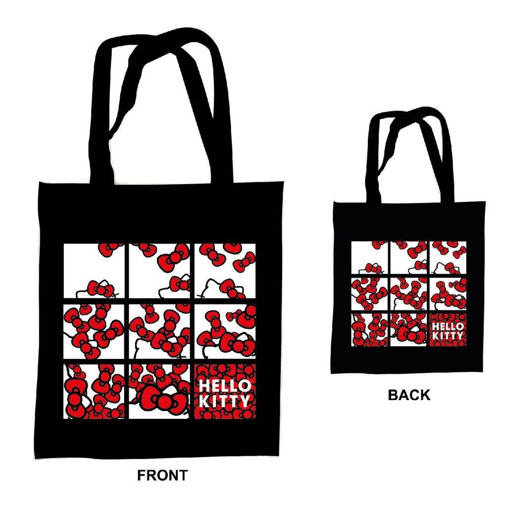 Hello Kitty Bows Stofftasche, Einkaufstasche 44 cm