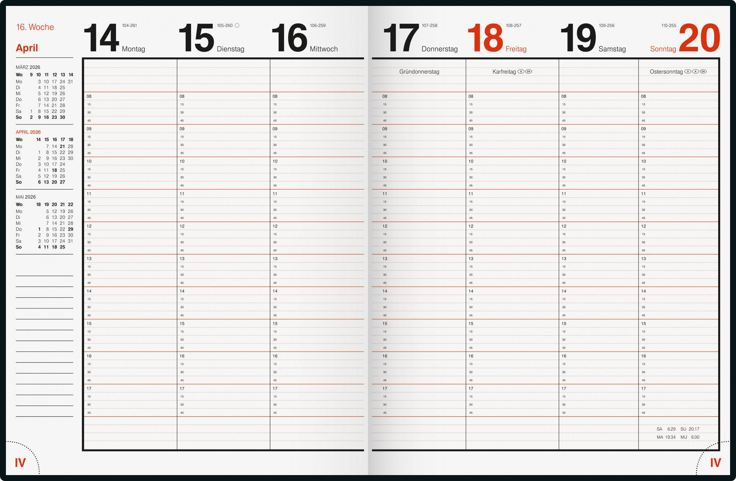 Rido Idé rido idé Buchkalender magnum Catana 2026 schwarz