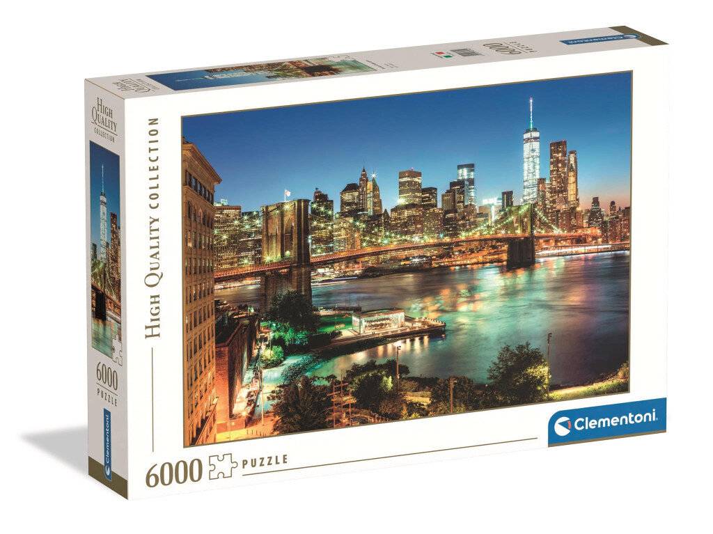 CLEMENTONI Puzzle Lichter ü ber der Brooklyn Bridge 6000 dl