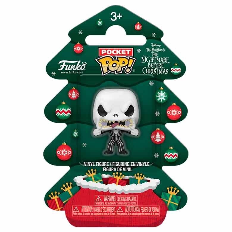 Nightmare before Christmas Holiday 2025 Pocket POP! Vinyl Schlüsselanhänger Jack Tree Holiday Box 4 cm
