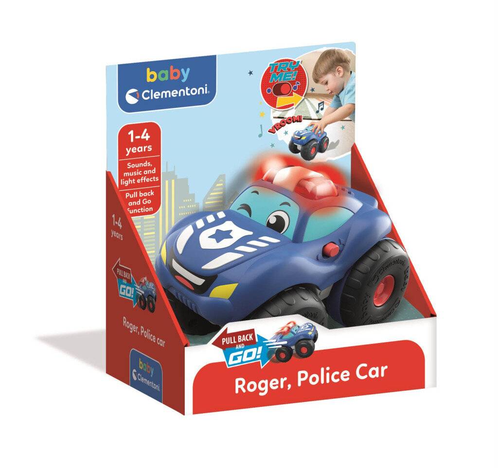 Roger Aufziehbares Polizeiauto Clementoni