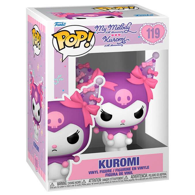 Sanrio POP! Animation Vinyl Figur K/MM- Kuromi Grumpy 9 cm