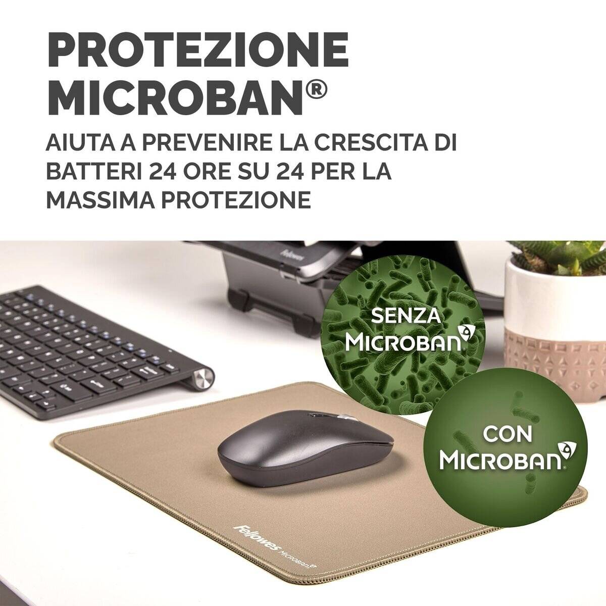 Fellowes Mauspad Breyta XL 28,00x21,00cm, sand