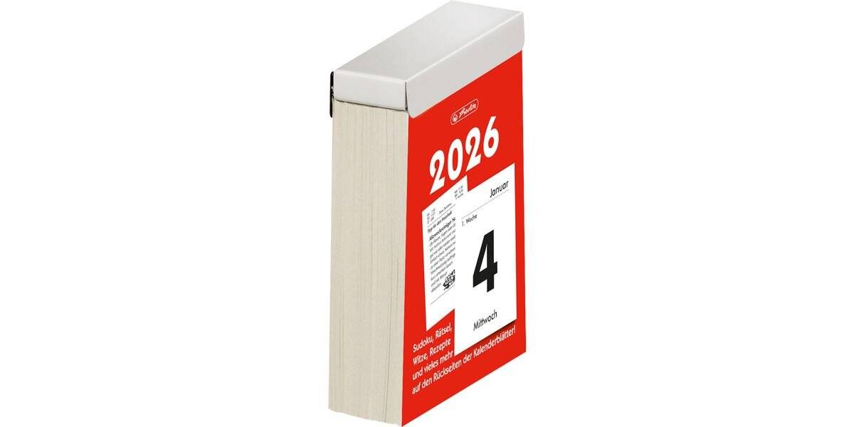 herlitz Abreißkalender Größe 4 2026