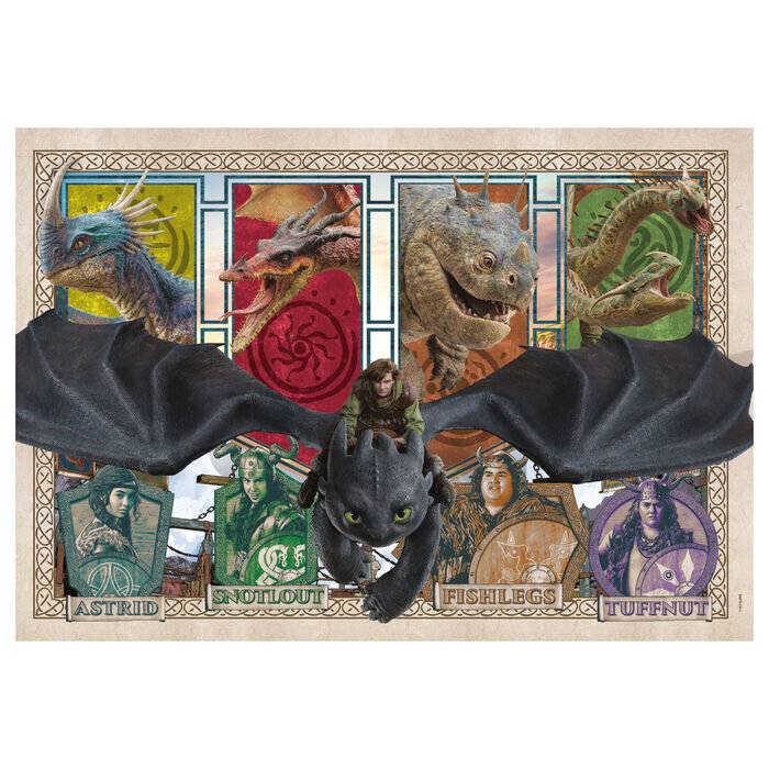 Puzzle Clementoni Super - How to Train your Dragon 48,5 x 33,5 cm 300 Stücke