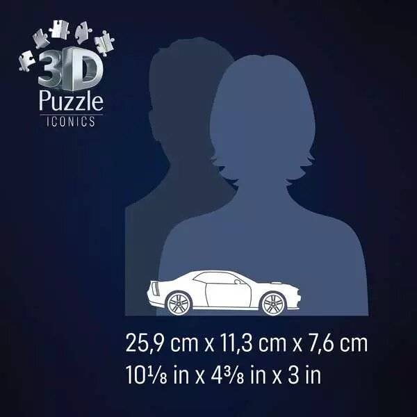 RAVENSBURGER 3D-Puzzle-Ikonen: Dodge Challenger R, GT, Scatpack, Breitkö rper, 108 Puzzles