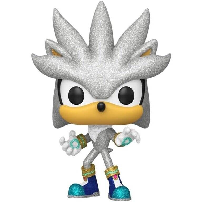Sonic The Hedgehog POP! Games Vinyl Figur Silver The Hedgehog (FL) 9 cm