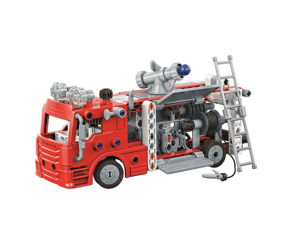 Mechanics Feuerwehrauto 2-in-1 Bauspielzeug Clementoni