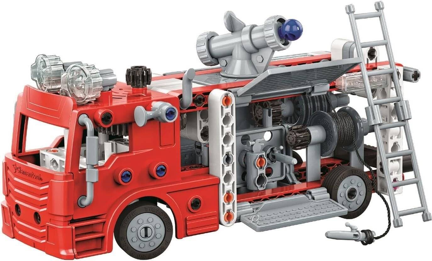 Mechanics Feuerwehrauto 2-in-1 Bauspielzeug Clementoni