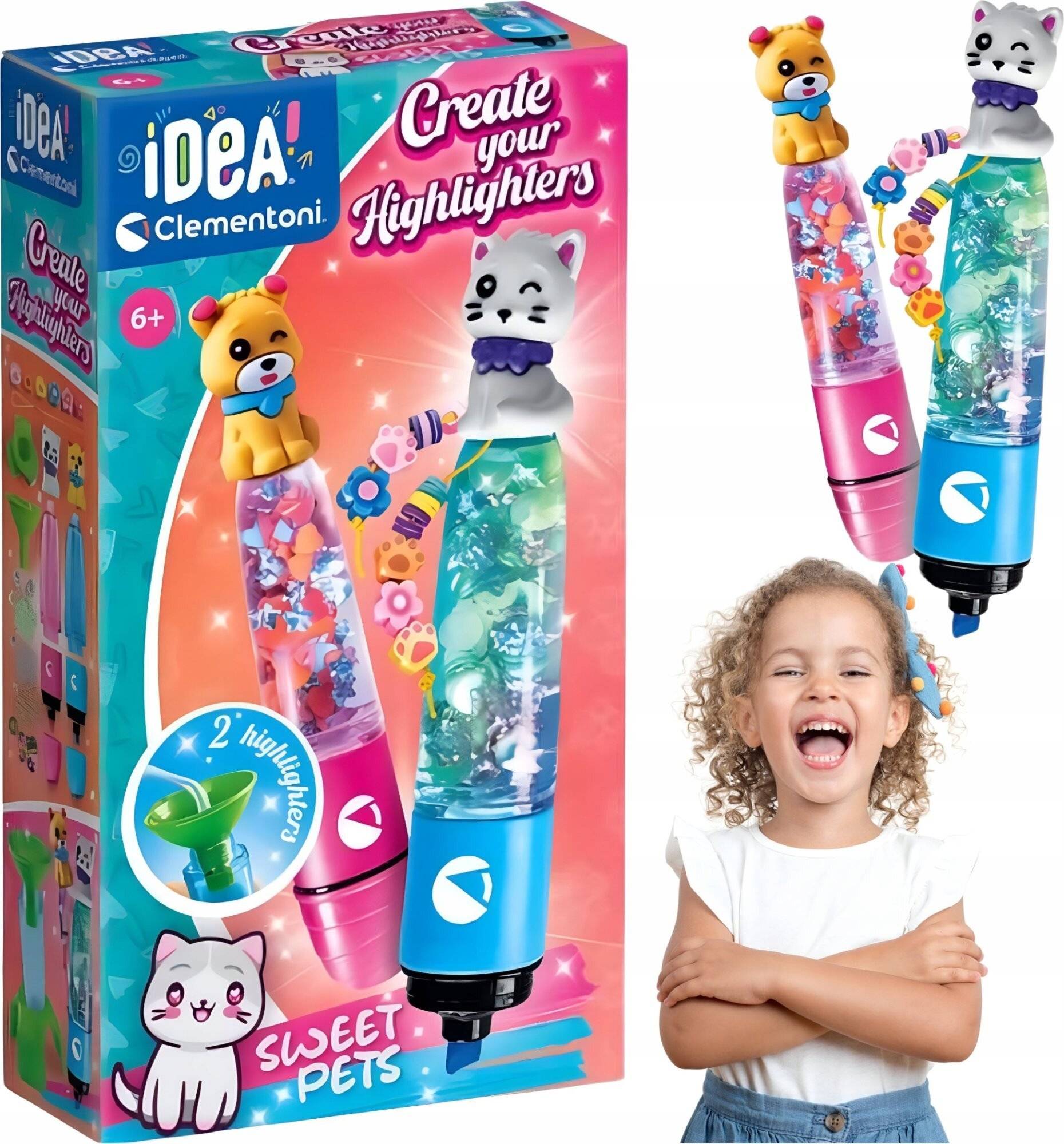 Sweet Pets Textmarker-Set Clementoni