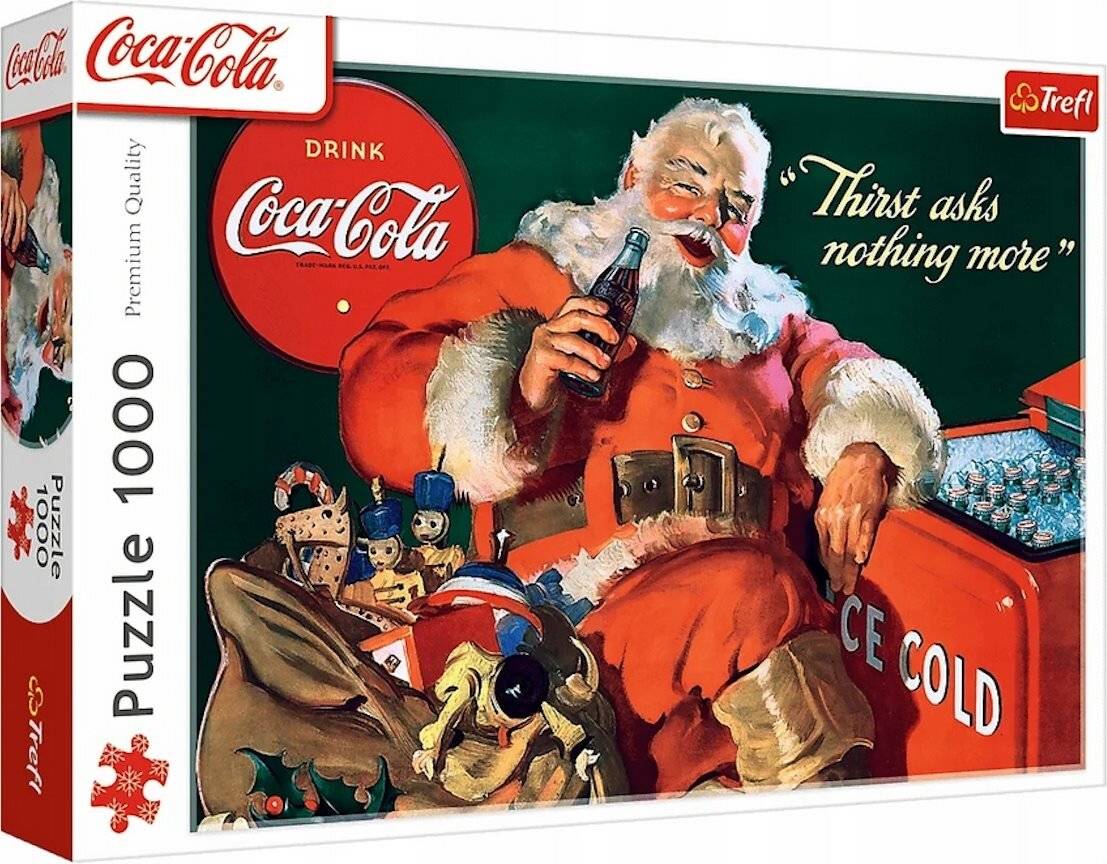TREFL Puzzle Coca-Cola: Der Weihnachtsmann am Kamin 1000 dlc
