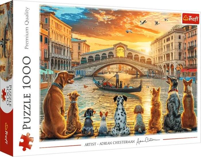 TREFL Puzzle Hunde in Bentich 1000 Puppen