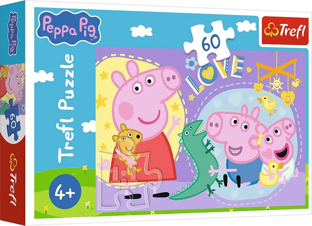 TREFL Puzzle Peppa Pig: Happy Peppa 60 Puzzles