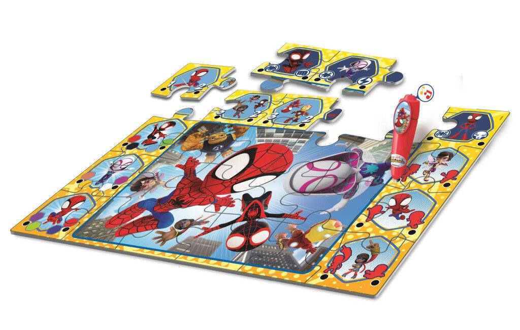 CLEMENTONI Bodenpuzzle mit interaktivem Stift Spidey 24 dlks