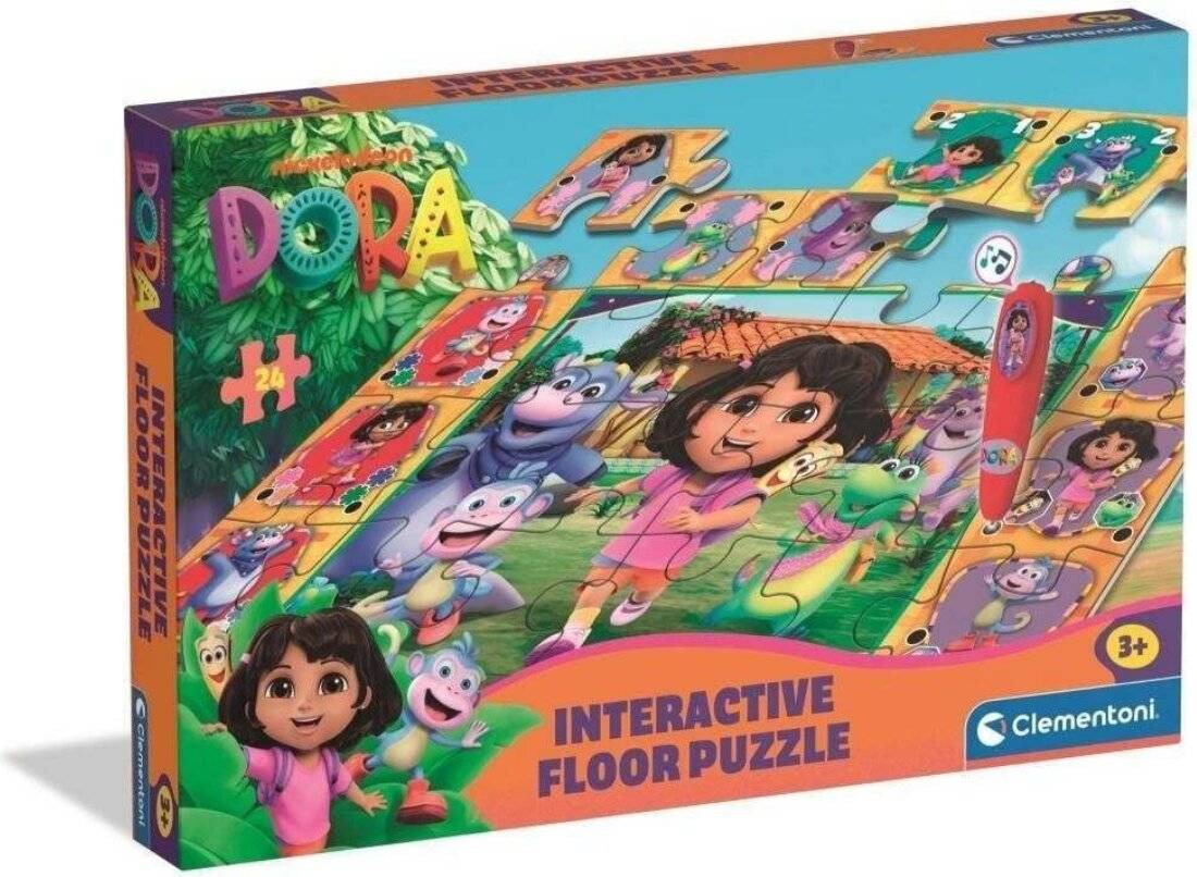 CLEMENTONI Bodenpuzzle mit interaktivem Stift Dora the Explorer 24 dlks