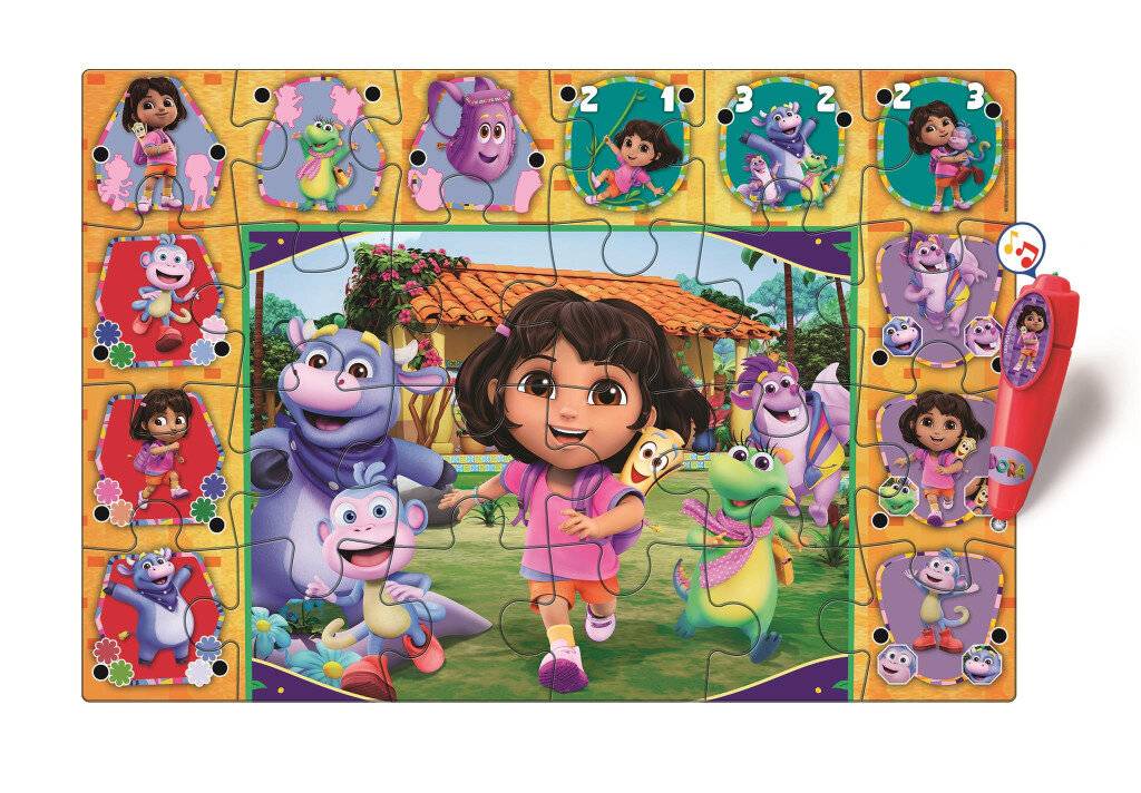 CLEMENTONI Bodenpuzzle mit interaktivem Stift Dora the Explorer 24 dlks