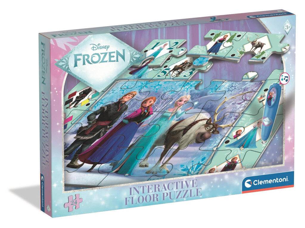 CLEMENTONI Bodenpuzzle mit interaktivem Stift Ledov krlovstv 24 dlks