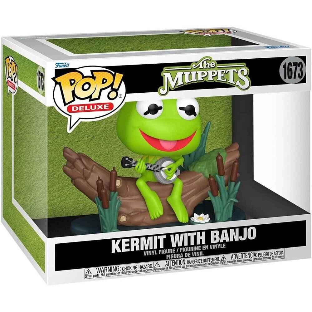 The Muppets POP! Deluxe Vinyl Figur Kermit with Banjo 9 cm