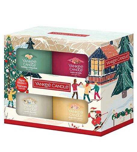 Geschenkset Votivkerzen im Glas 4 x 37 g