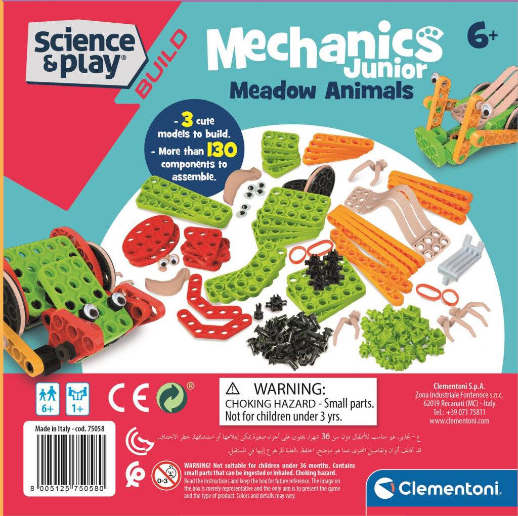 Junior Wiesen Tiere Bauspiel Clementoni