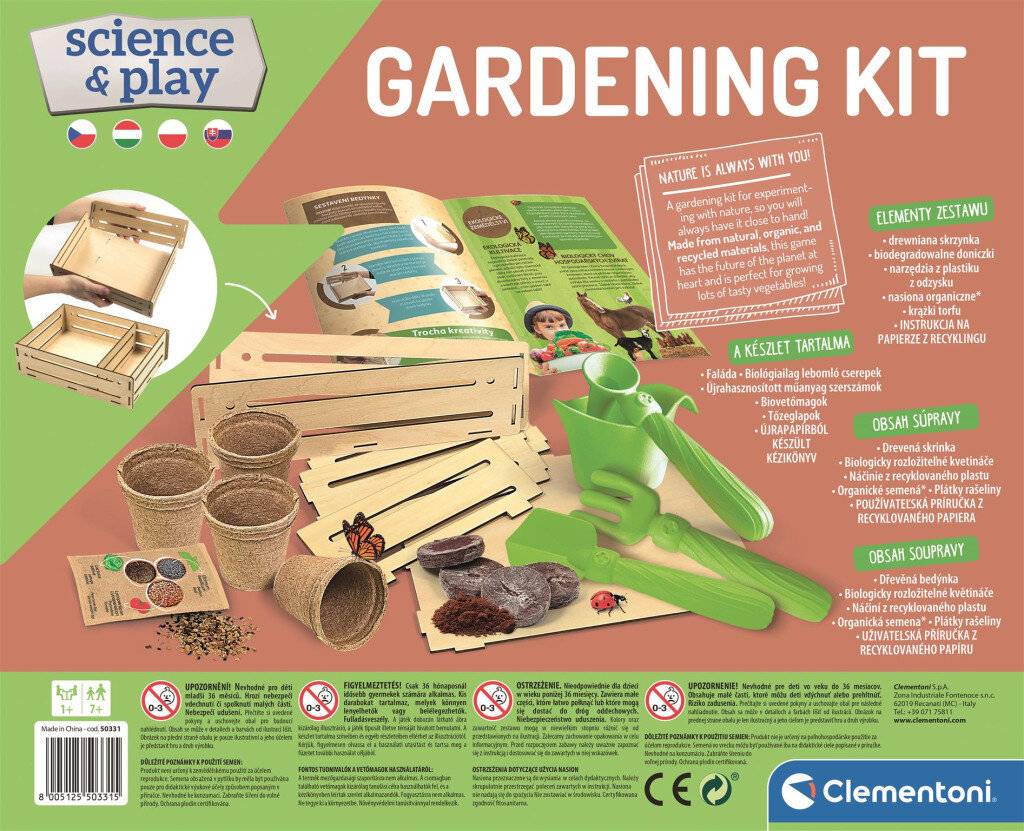 Farbe Organic Gartenwissenschaftliches Set Clementoni