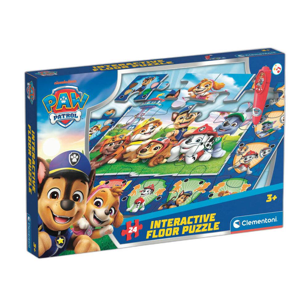 CLEMENTONI Bodenpuzzle mit interaktivem Stift Paws Patrol 24 dlks