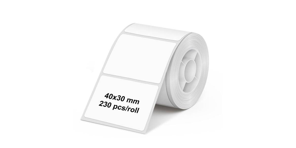 Olympia Etikettenrolle 40 mm x 30 mm transp.(230 Stück)
