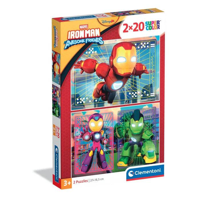 Marvel Iron Man und sein fantastisches Puzzle 2x20 Stü ck
