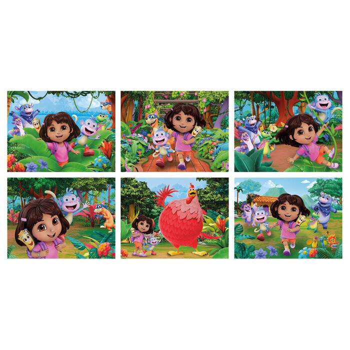 Wü rfelpuzzle Dora the Explorer , 12-teilig