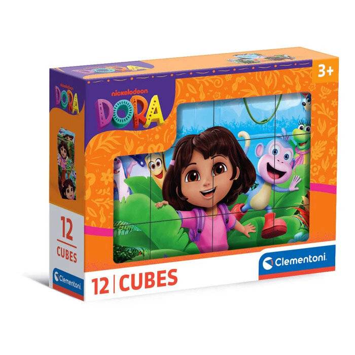 Wü rfelpuzzle Dora the Explorer , 12-teilig
